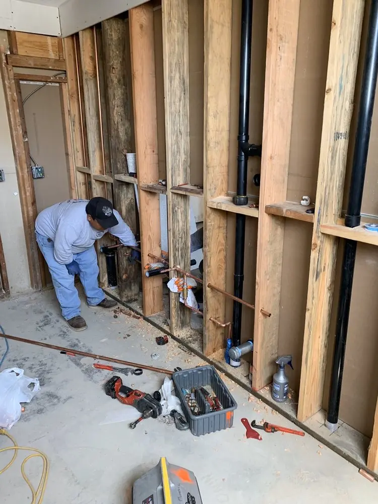 Commercial rough-in plumbing for Gas Line Repair in Waltham
